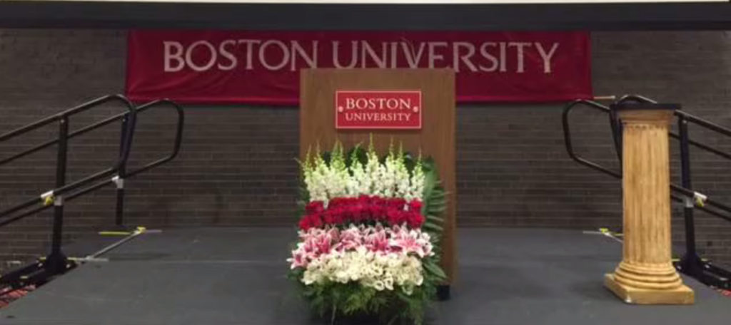 Boston University Senior Breakfast Custom Floral Arrangements