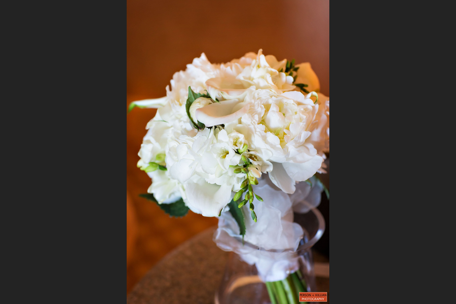 All white bridal bouquet by Stapleton Floral Design