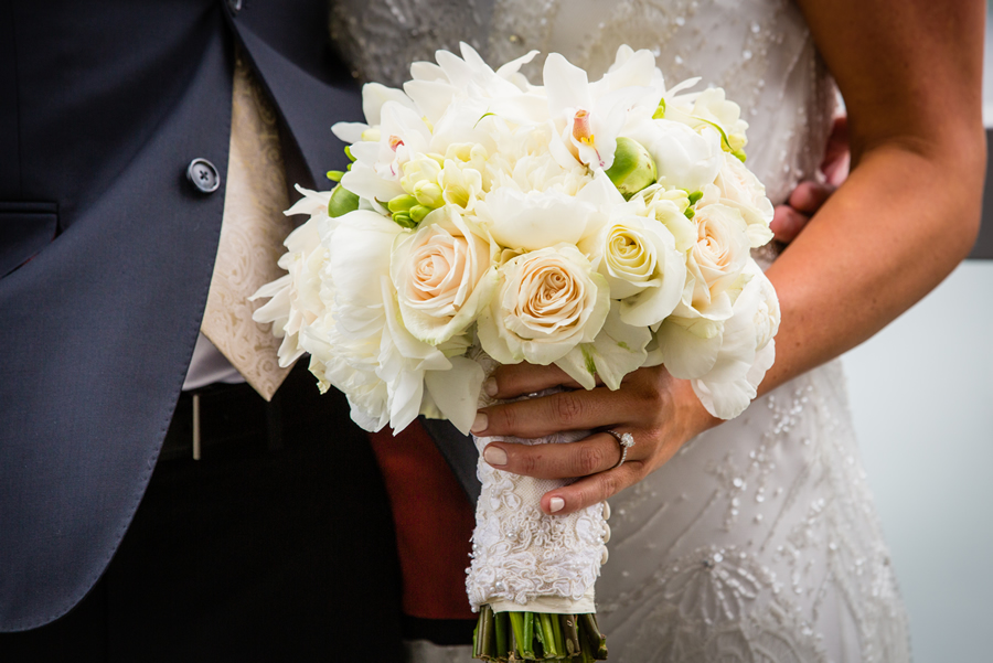 Cream and white bridal bouquet by Stapleton Floral Design