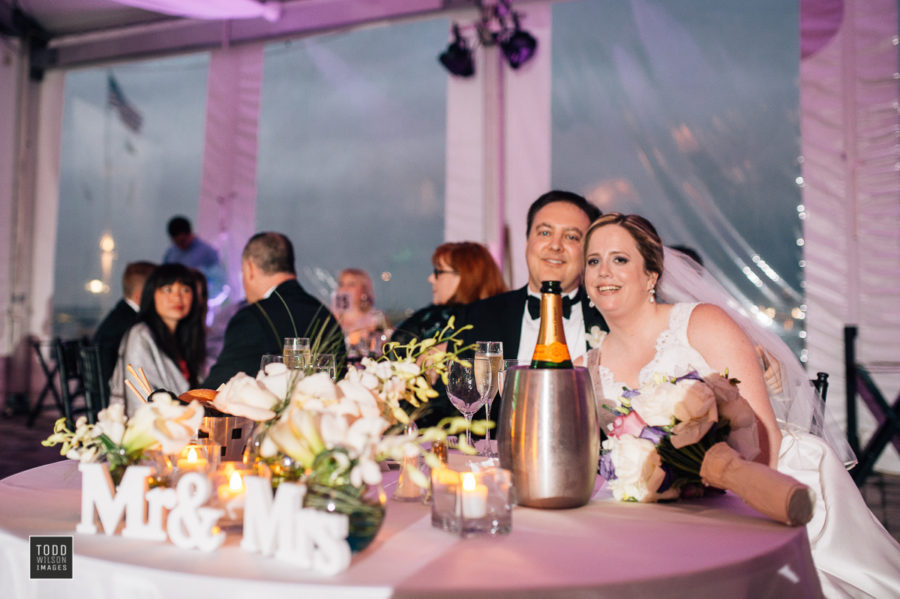 Deanna & Brian's Romantic Summer Wedding at The New England Aquarium, Photographer: Todd Wilson Images