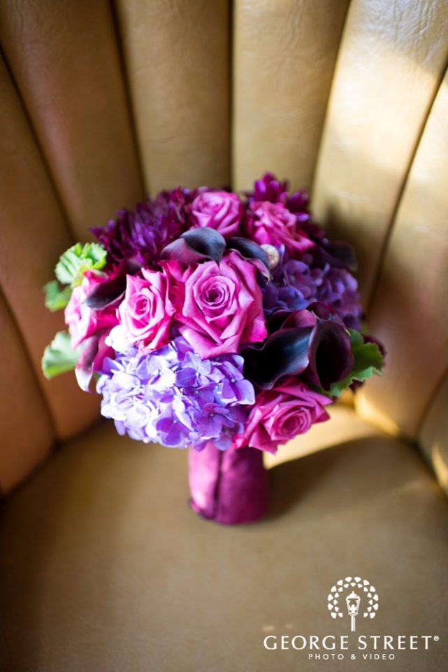 Purple bridal bouquet by Stapleton Floral Design
