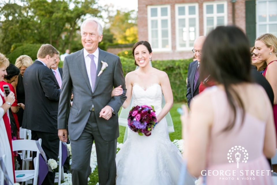 Carla & Ky's Waterfront Fall Wedding Flowers at Endicott College