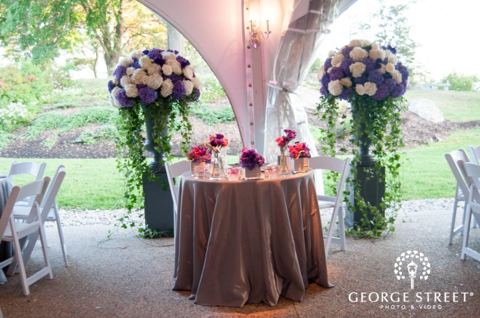Wedding sweetheart table by Stapleton Floral Design