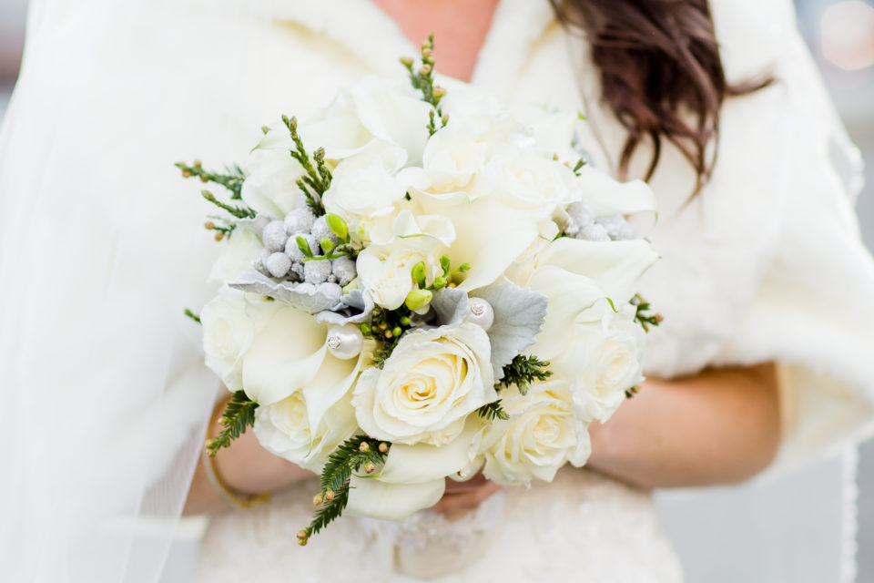 Winter bridal bouquet by Stapleton Floral Design