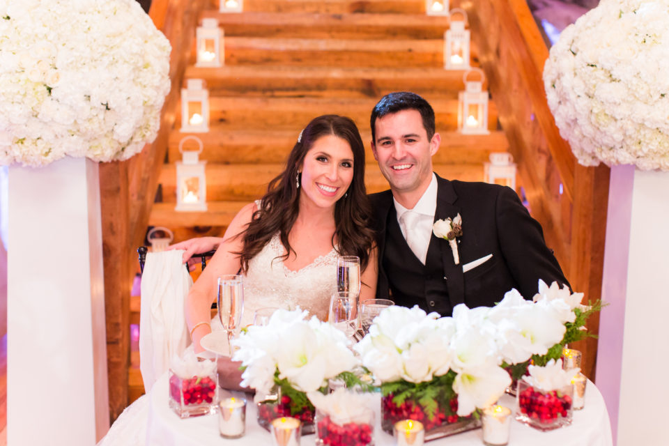 Jacquelyn & John's Holiday Inspired Winter Wedding at The Red Lion Inn, Photographer: Prudente Photography