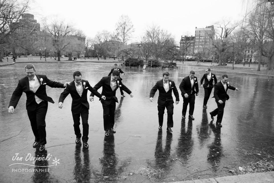 Annie & Brian's Winter Wedding at Boston Frog Pond, Photographer: Jen Osojnicki Photography