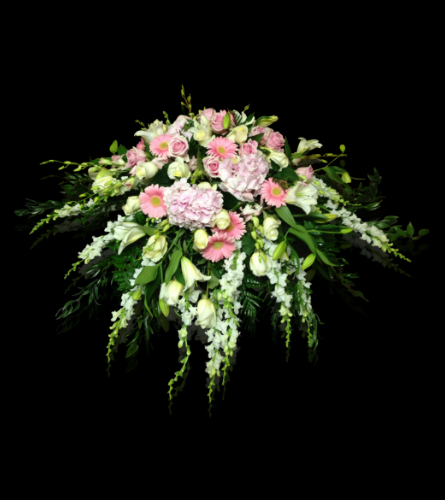 Pastel Pink Casket Spray