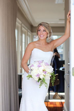 Callie & Tyler's Waterfront Summer Wedding in Knnebunckport, ME. Photographer: Clark + Walker Studio