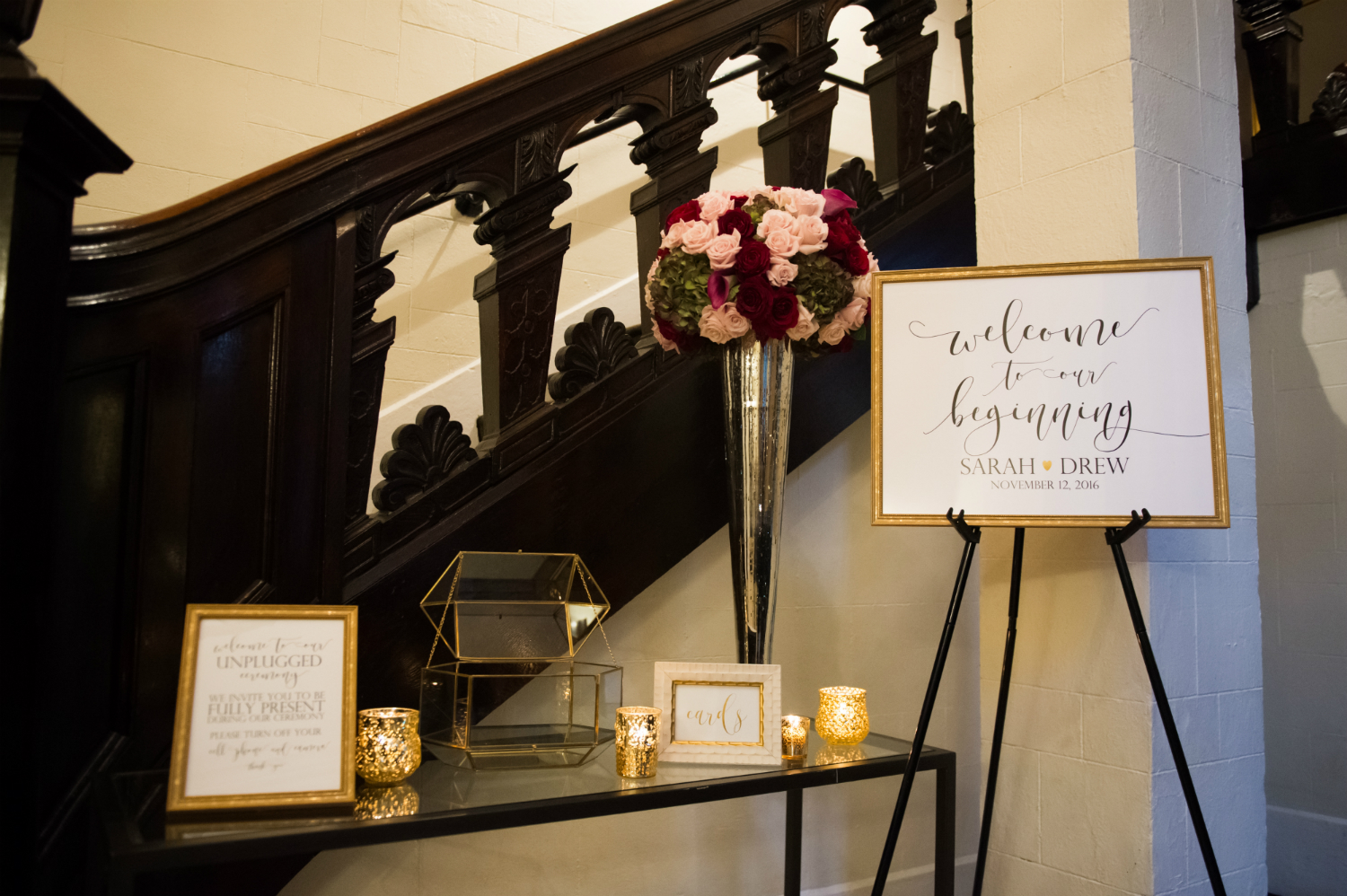 Sarah & Drew's Autumn Elegance Wedding at Alden Castle, Photographer: Karen Kelly Photography