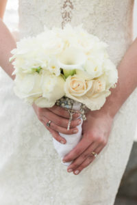 All white bridal bouquet by Stapleton Floral Design