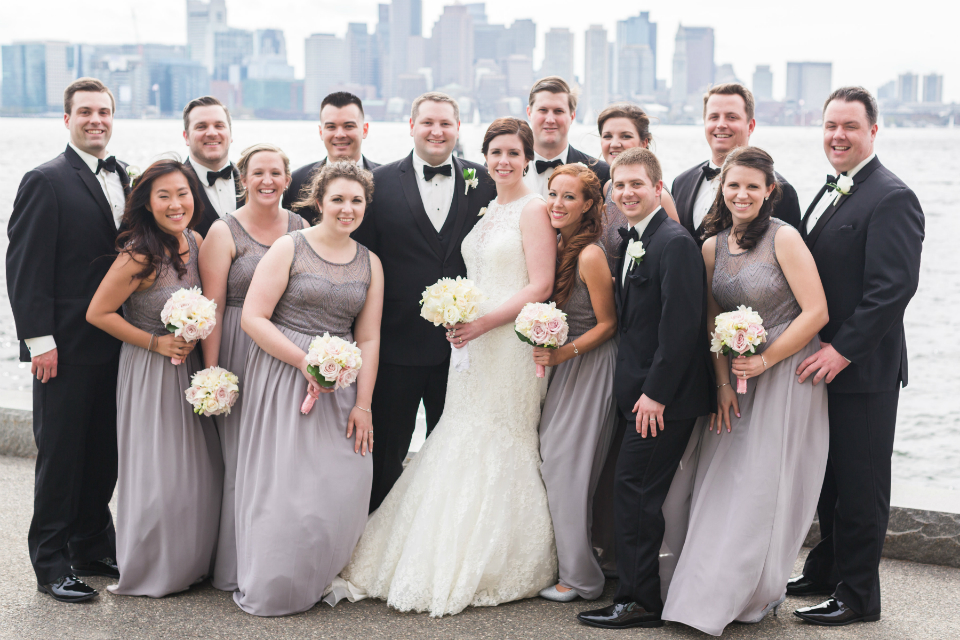 Maddie & Bo's Elegant Waterfront Wedding at The Hyatt Regency Boston, Photographer: Anna Lee Photography