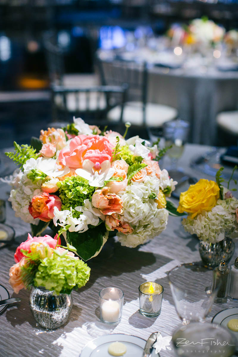 summer theme wedding floral arrangements by Stapleton Floral Design