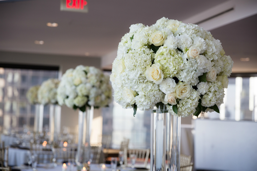 Summer Wedding Flowers at State Room in Boston Boston Florist