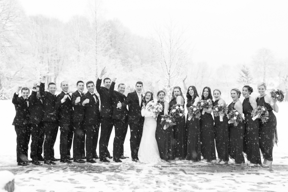 Winter Wedding in Massachusetts. Jimmy & Andrea's wedding at the Beauport Hotel Gloucester. Photographer: Prudente Photography