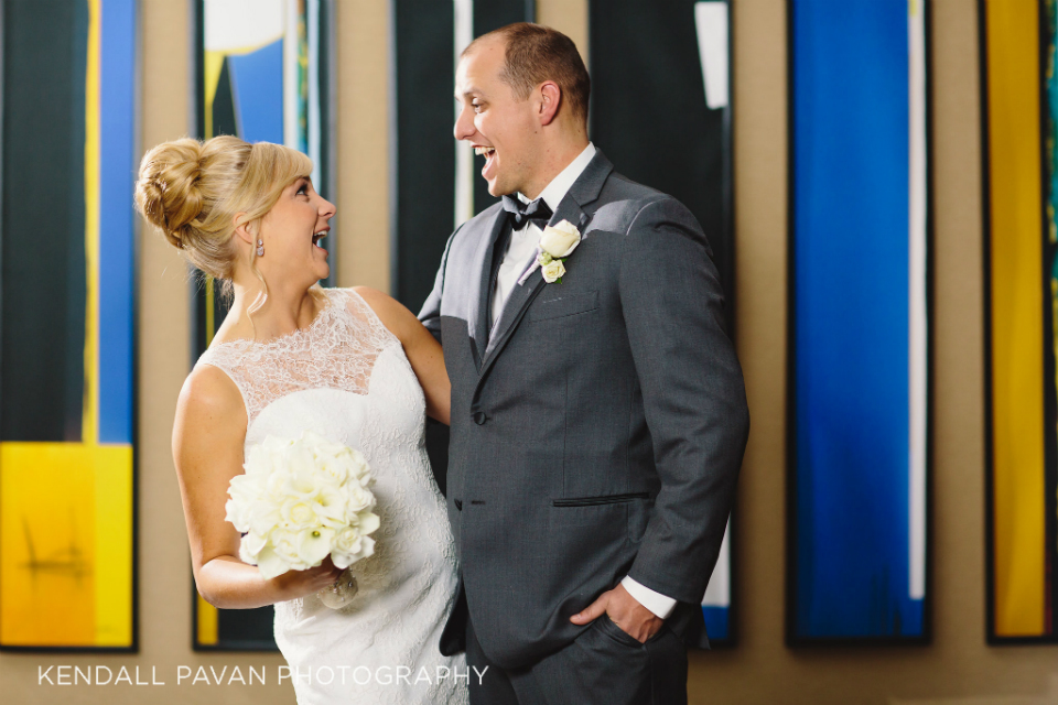 Kelsie & Andrew's Hyatt Regency Boston Harbor Wedding. Photographer: Kendall Pavan Photography