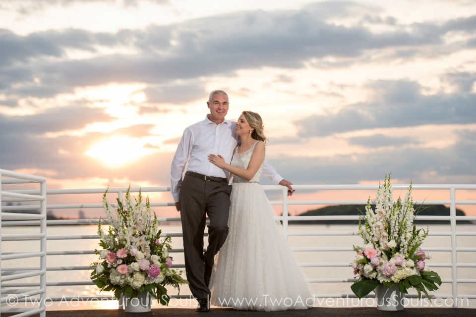 Melissa & Michael's Summer Wedding on the Boston Seaport Elite Yacht