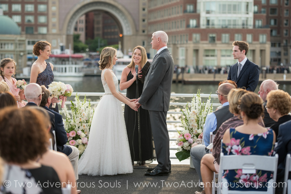 Melissa & Michael's Summer Wedding on the Boston Seaport Elite Yacht