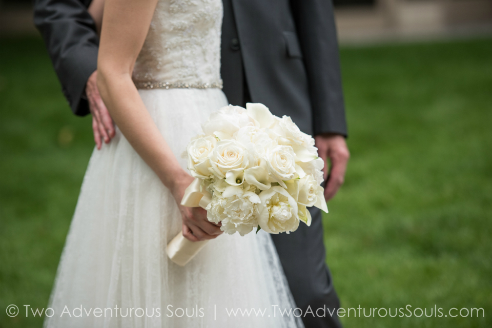 All white bridal bouquet by Stapleton Floral Design