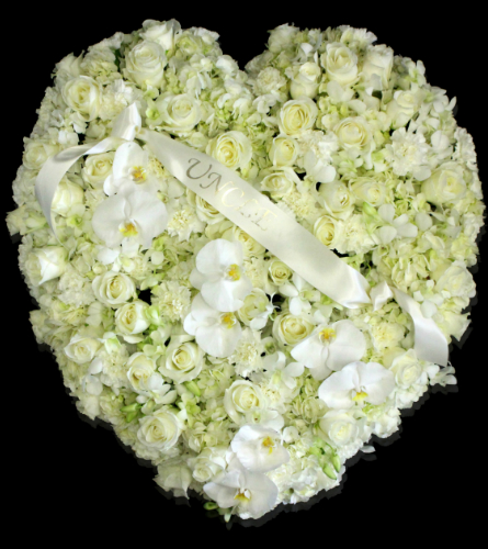 Blanc Elegance Solid Sympathy Heart