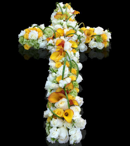 Calla Lily Citrus Sympathy Cross