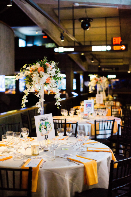 Wedding reception at the New England Aquarium