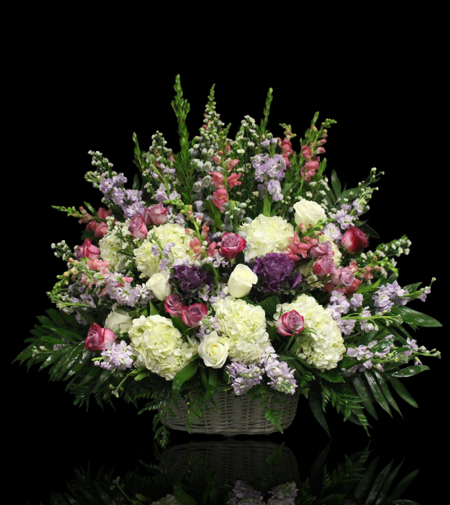 Blanc Amethyst Sympathy Basket