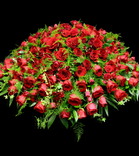 Rouge Rose Casket Spray