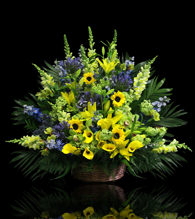 Sapphire Citrus Sympathy Basket