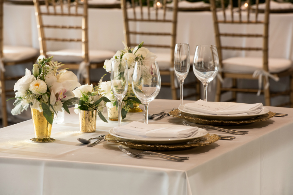 Table setting at The Row Hotel at Assembly Row