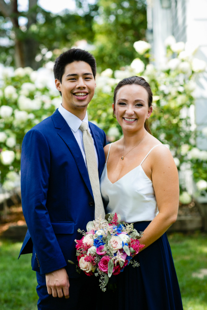 Maid of Honor and groomsmen