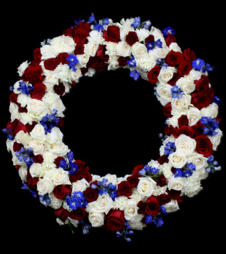 Patriotic Elegance Sympathy Wreath
