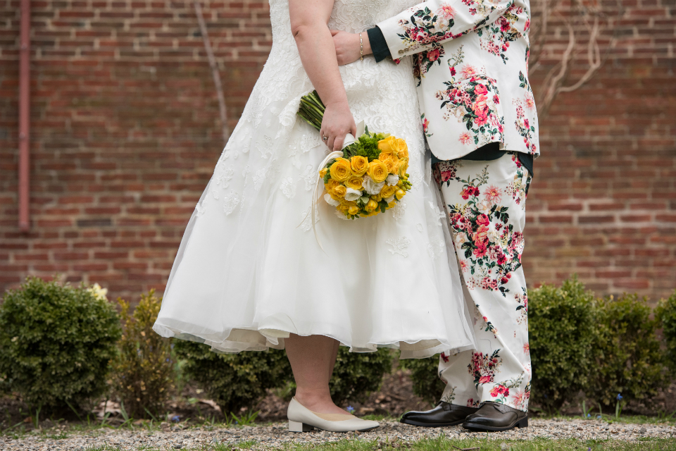 Getting married white wedding dress
