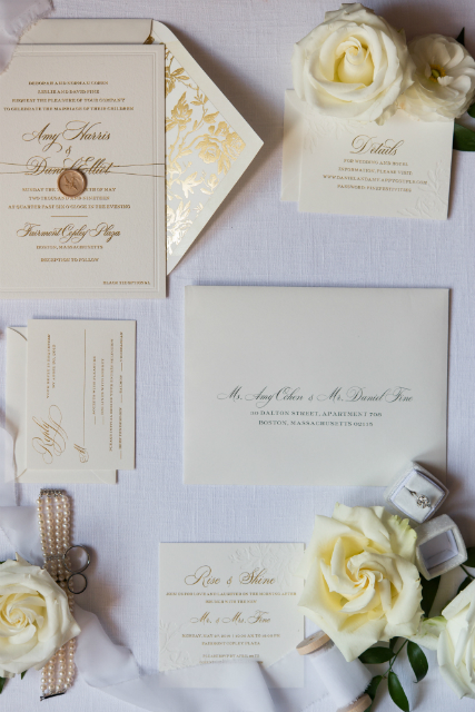 Simple and elegant wedding invitations