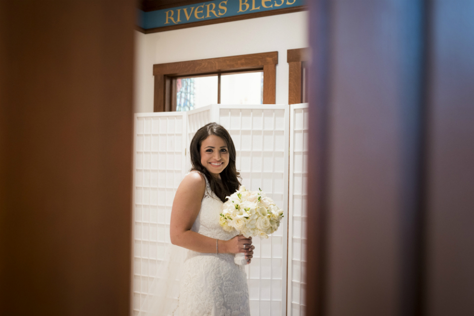 Bride at Our Lady of Voyage – Seaport Shrine
