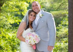 Bride and groom at Lakeview Pavilion