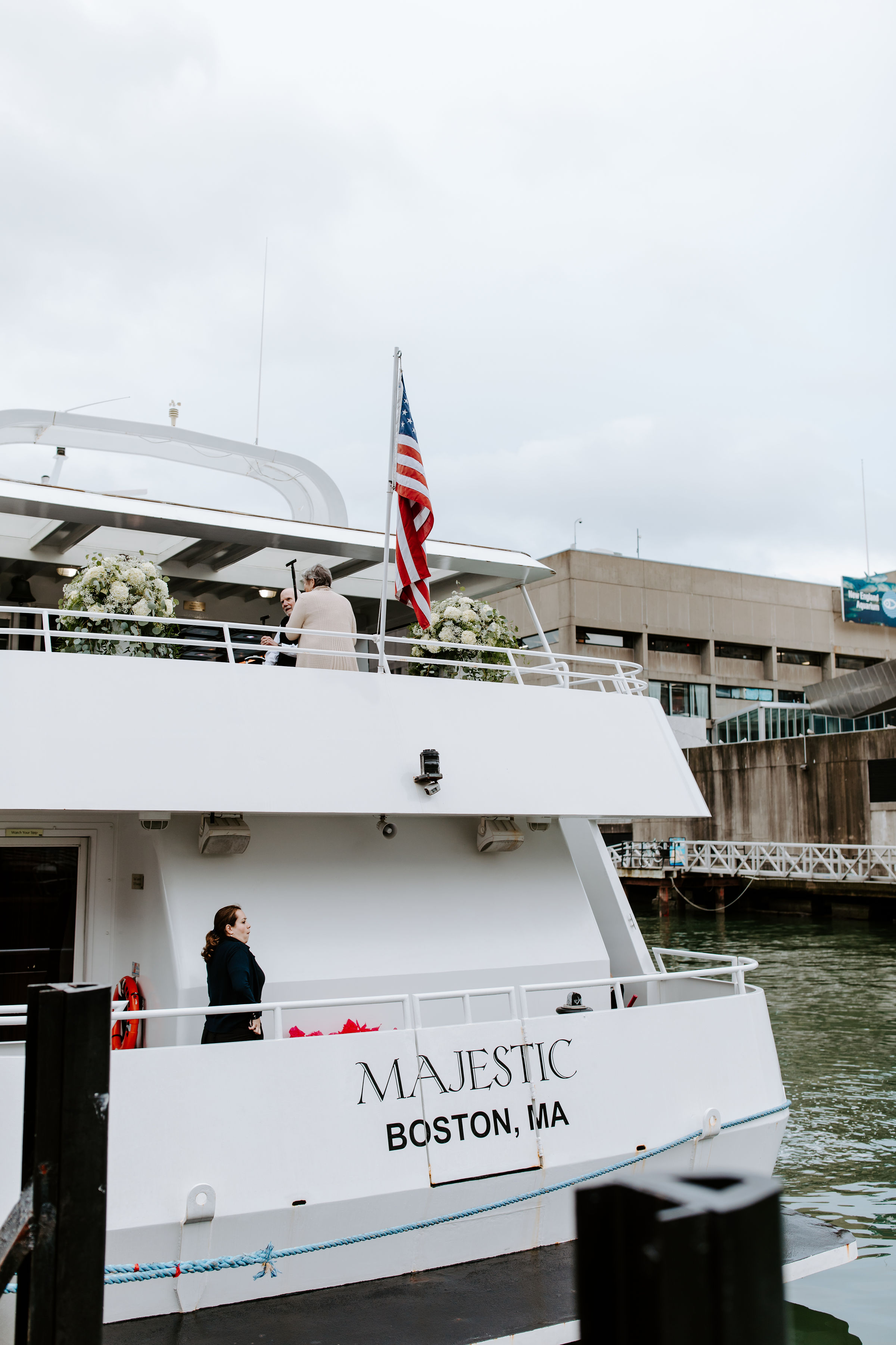 Boston Harbor Cruises Wedding on the Majestic ship