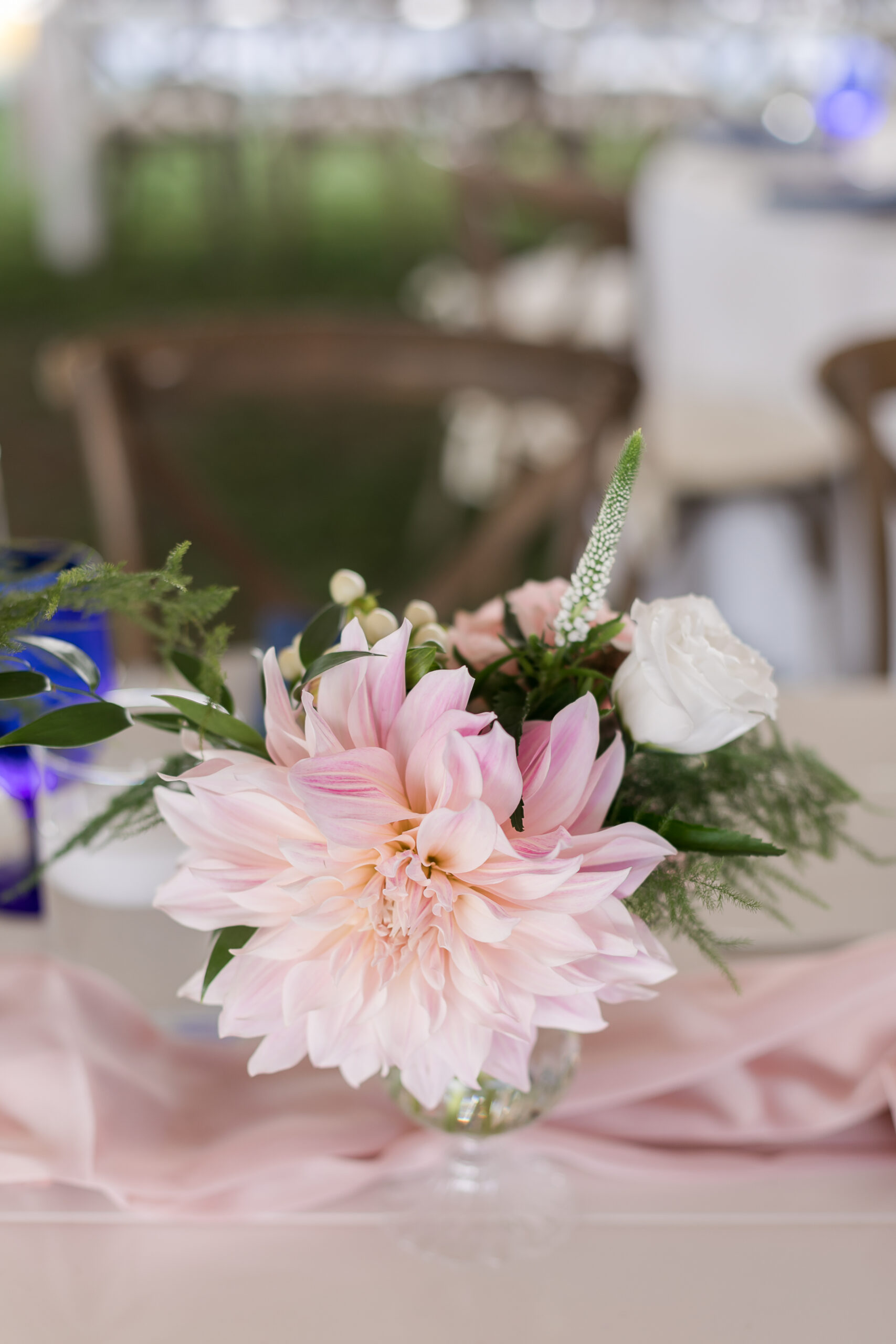 small centerpiece wedding pink flower