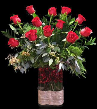 Holiday Roses by Stapleton Floral Design