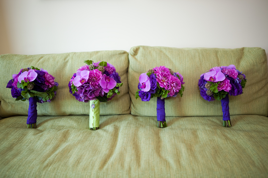 jewel tone wedding bouquet by Stapleton Floral Design