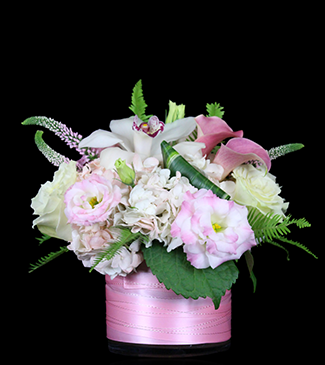 shop new baby flowers with baby girl floral arrangement
