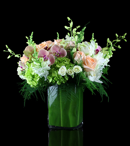Monthly floral arrangement delivered in Boston