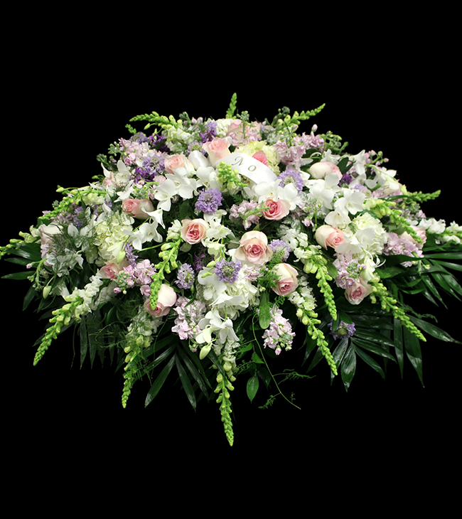 Pastel Casket Spray